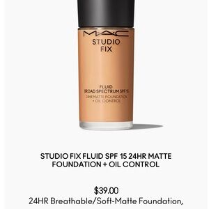 MAC Cosmetics Studio Fix Fluid Foundation